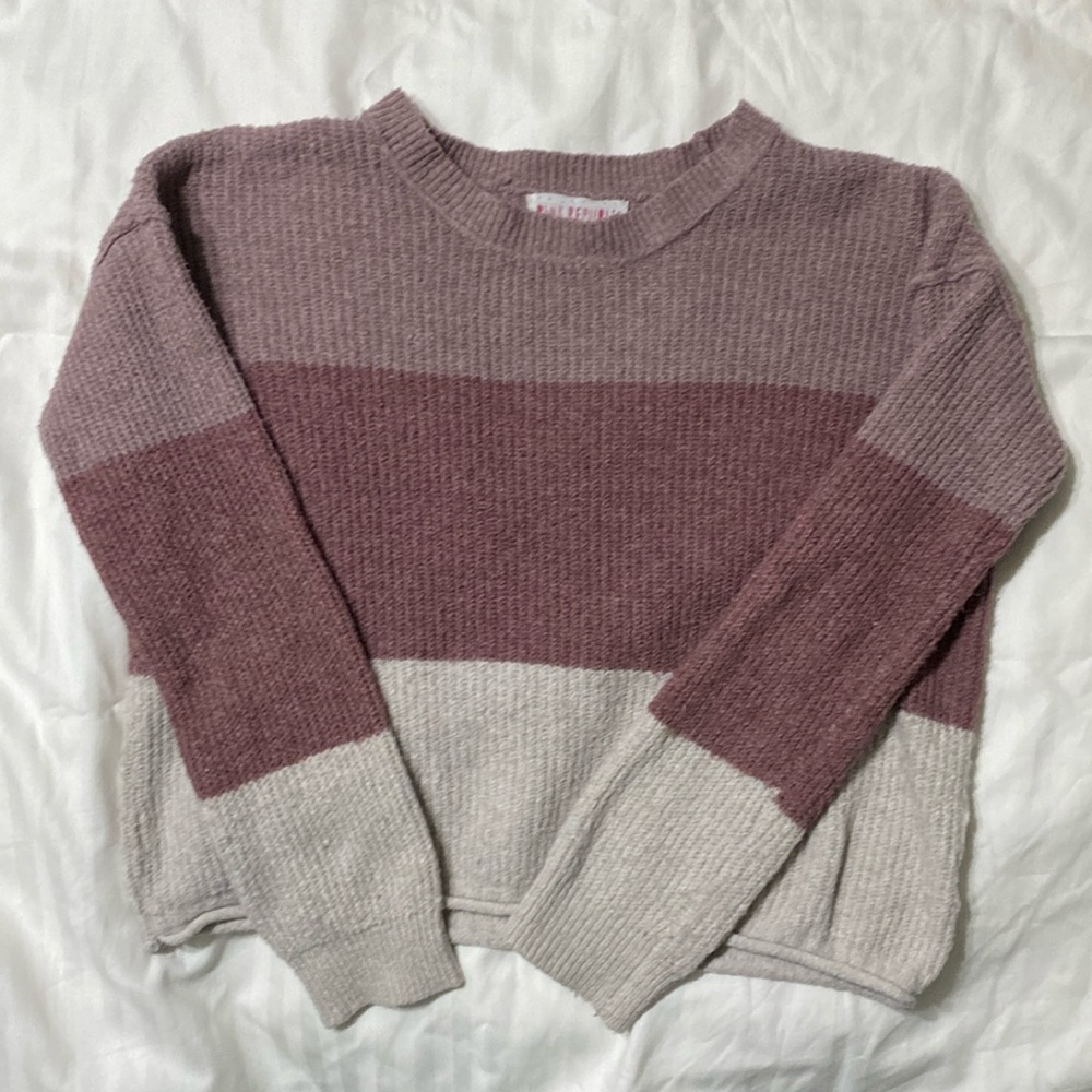 Pink republic color blocked, girls size large (14) sweater.
